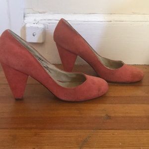 Peach coral Urban Outfitters heels